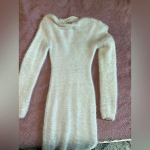 White Dress Fashion Nova Long Sleeve Medium